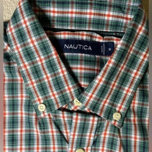 Nautica short sleeve button down shirt  sz S - Picture 2 of 9